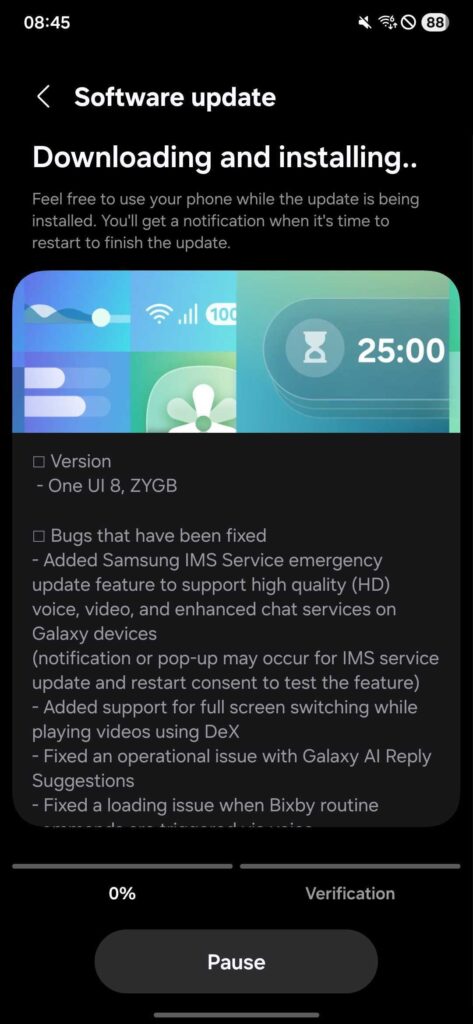 Samsung One UI 8 Beta 4 update