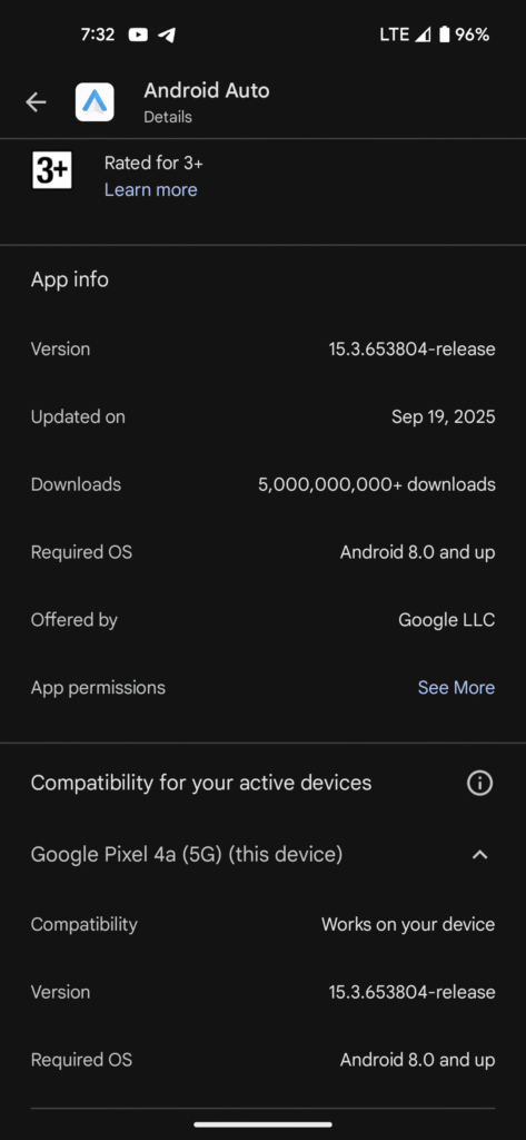 Android Auto 15.3 beta update