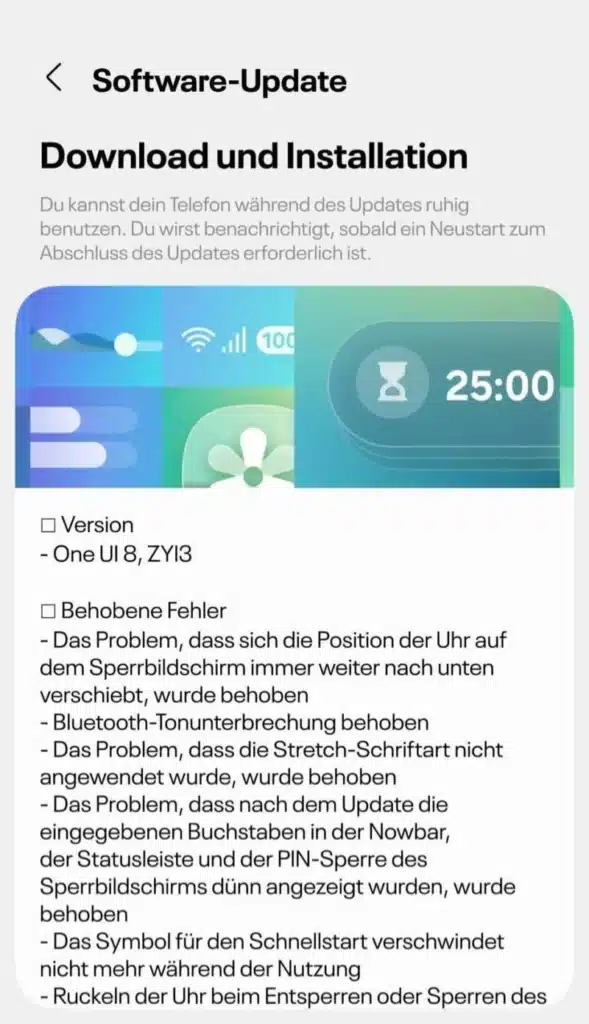 Galaxy S25 One UI 8 Beta 7