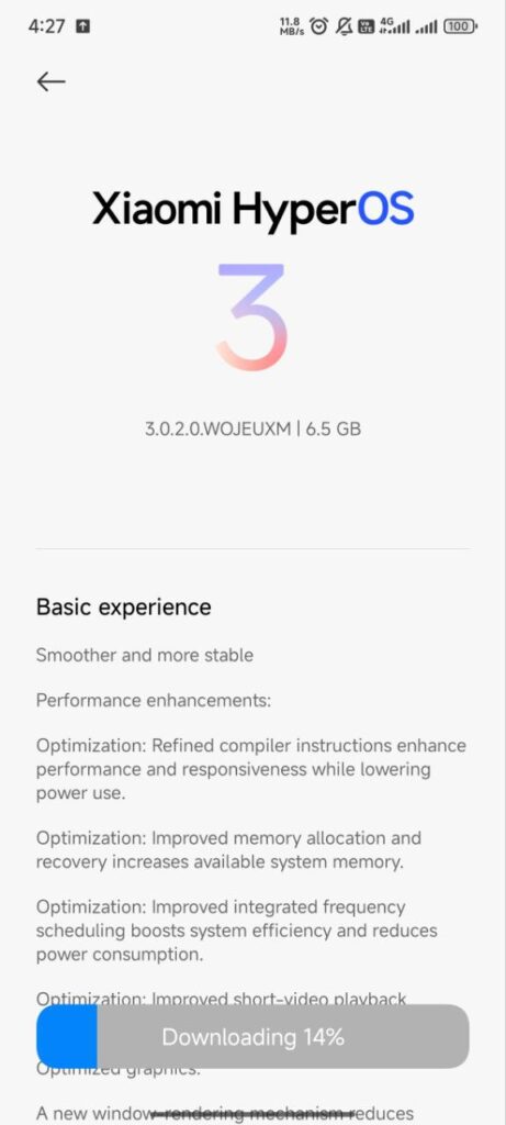 Stable HyperOS 3 update for the POCO X7 Pro