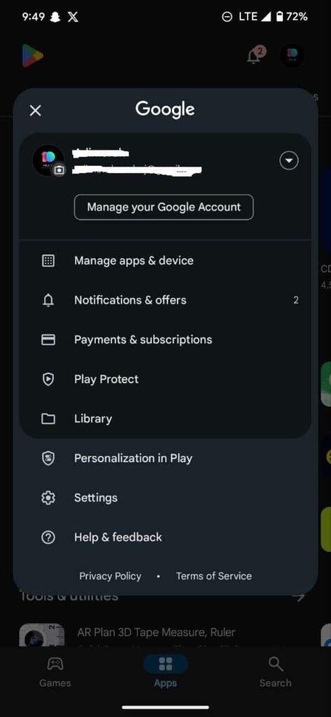 app not available in your location on Android