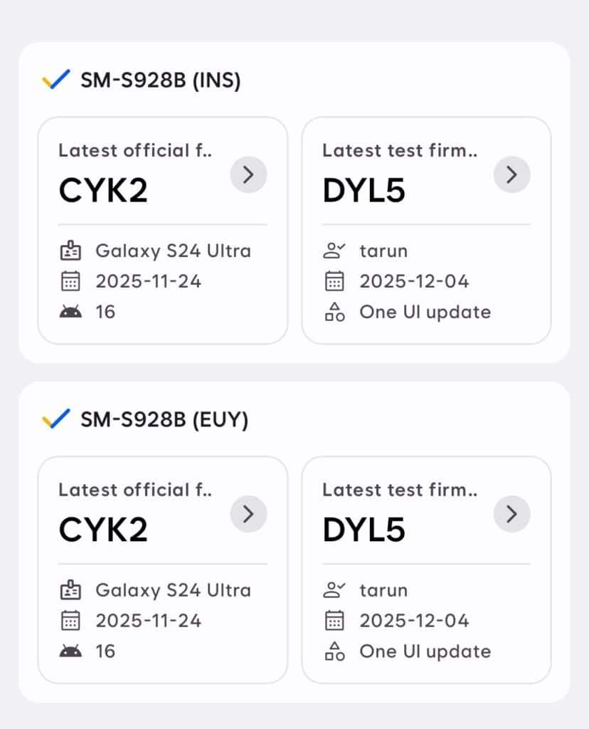 One UI 8.5 development for the Galaxy S24
