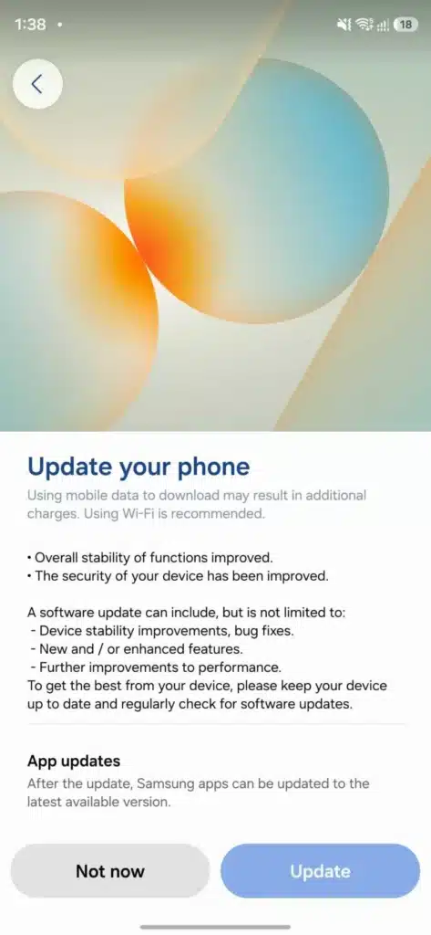 New Galaxy S26 update enables Airdrop support