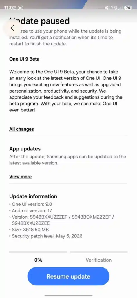 One UI 9 beta program